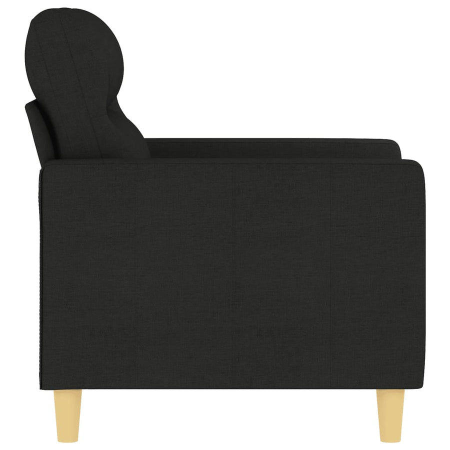 Fauteuil Stof 60 cm Zwart