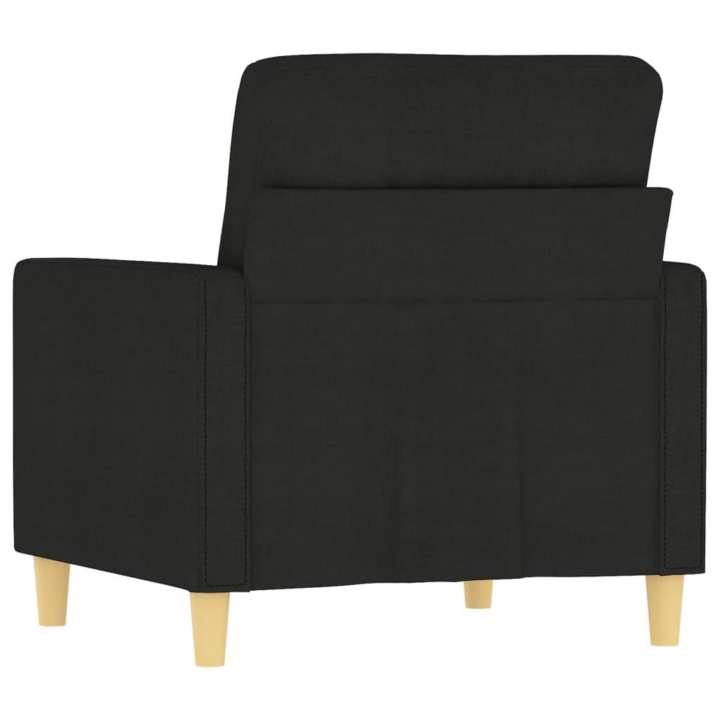 Fauteuil Stof 60 cm Zwart
