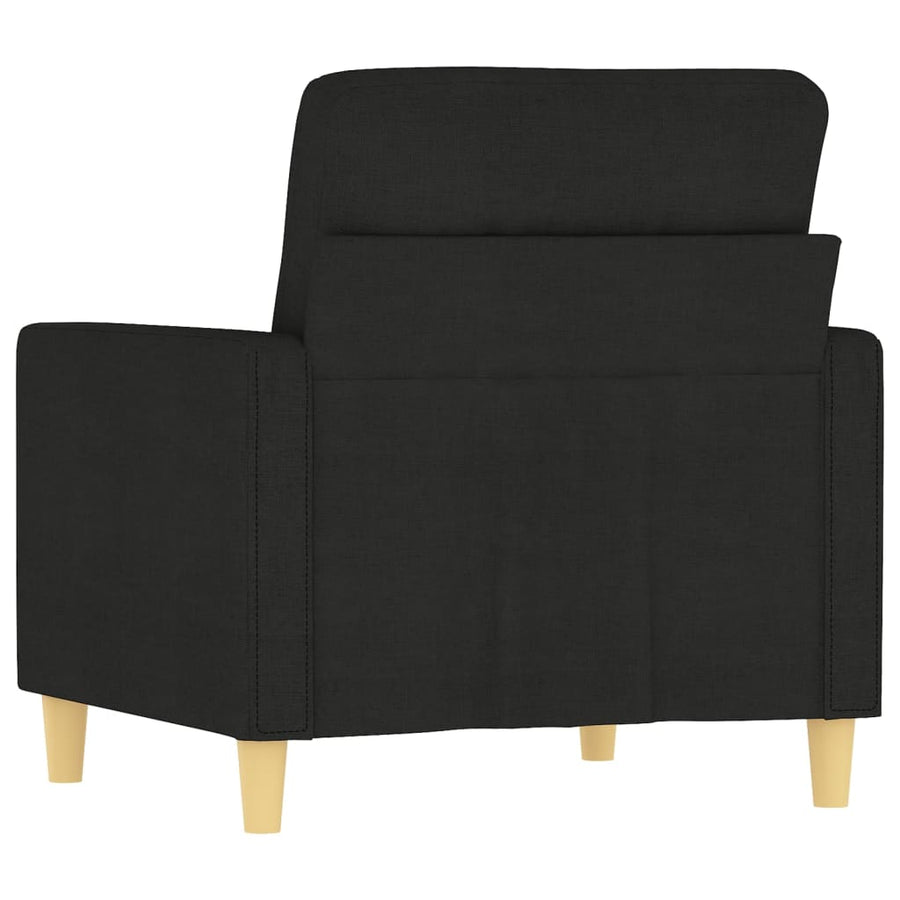 Fauteuil Stof 60 cm Zwart