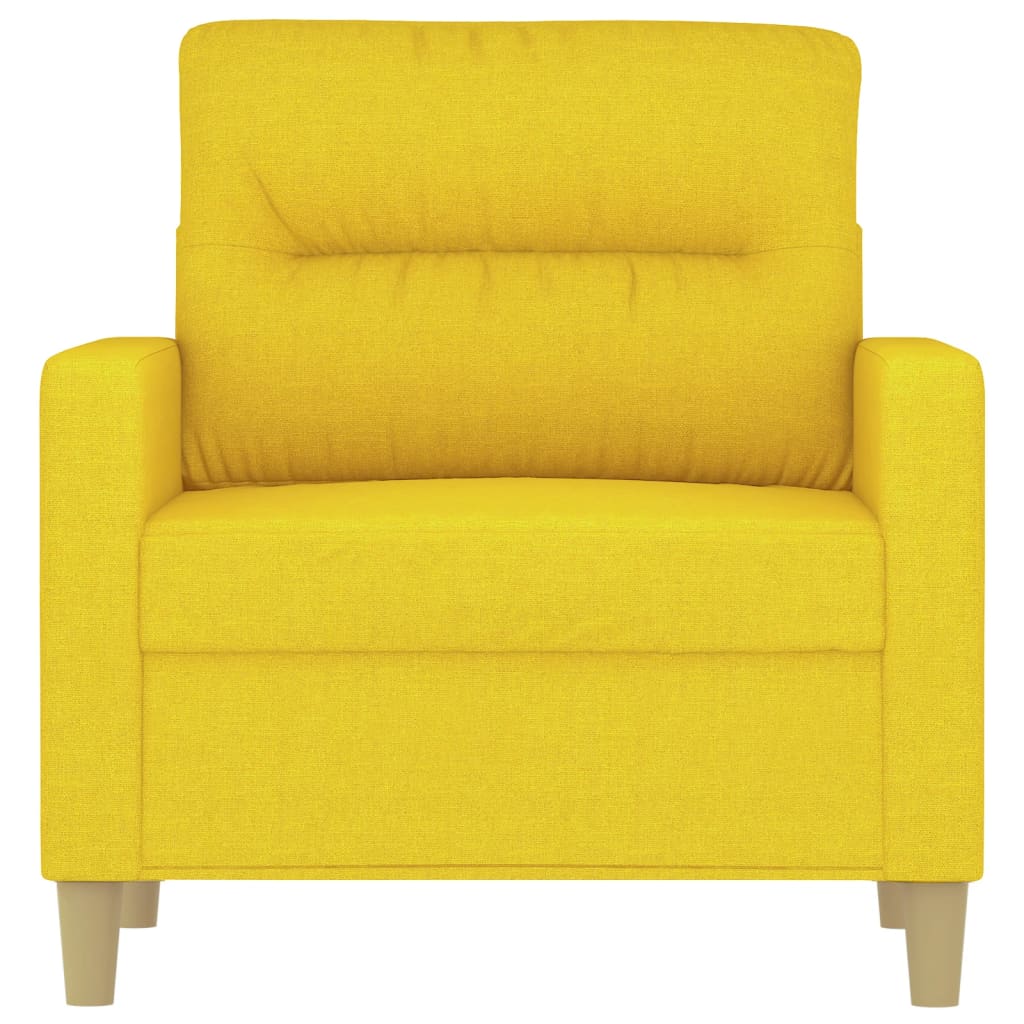 Fauteuil Stof 60 cm Lichtgeel
