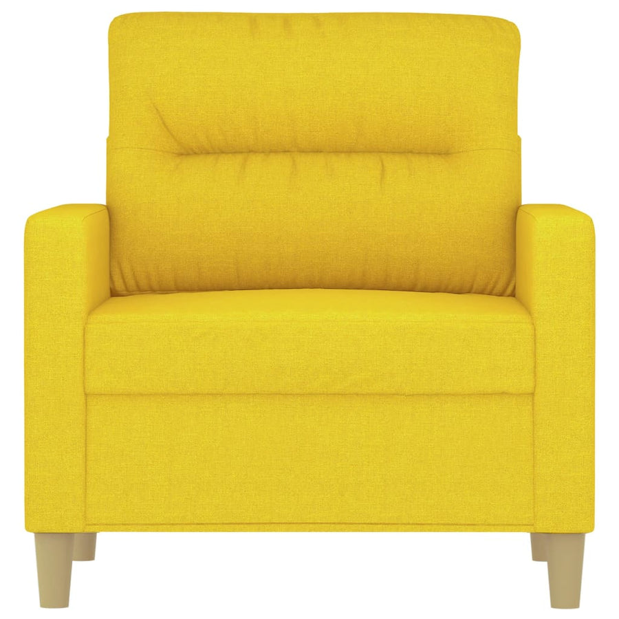 Fauteuil Stof 60 cm Lichtgeel
