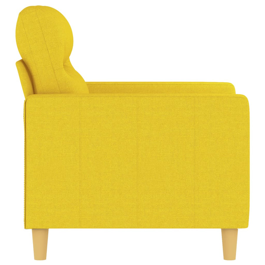 Fauteuil Stof 60 cm Lichtgeel