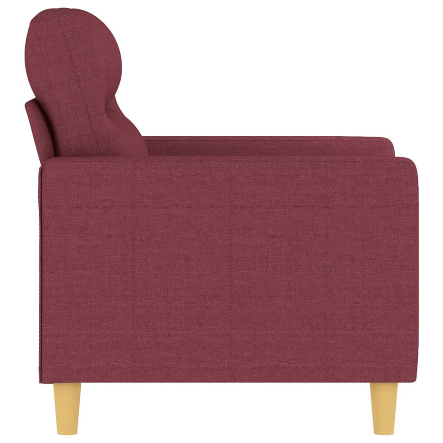 Fauteuil Stof 60 cm Wijnrood