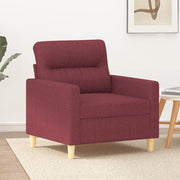 Fauteuil 60 cm stof wijnrood 78x77x80 cm
