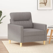 Fauteuil 60 cm stof taupe 78x77x80 cm