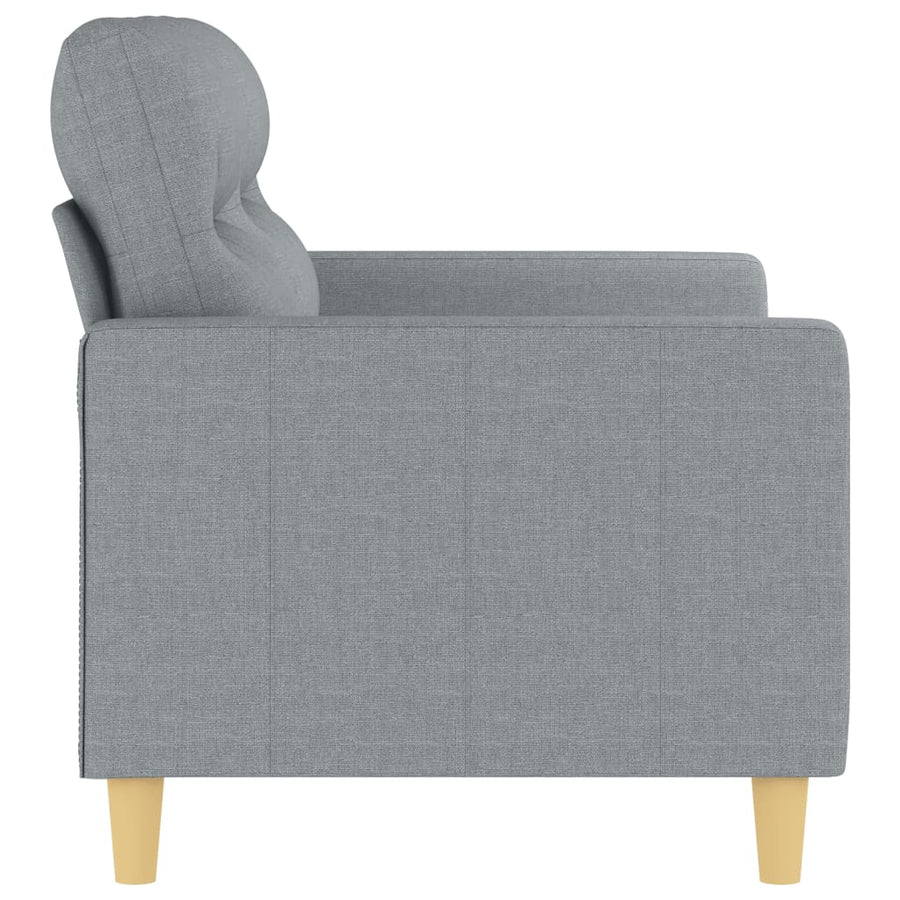 Tweezitsbank Stof 120 cm Lichtgrijs