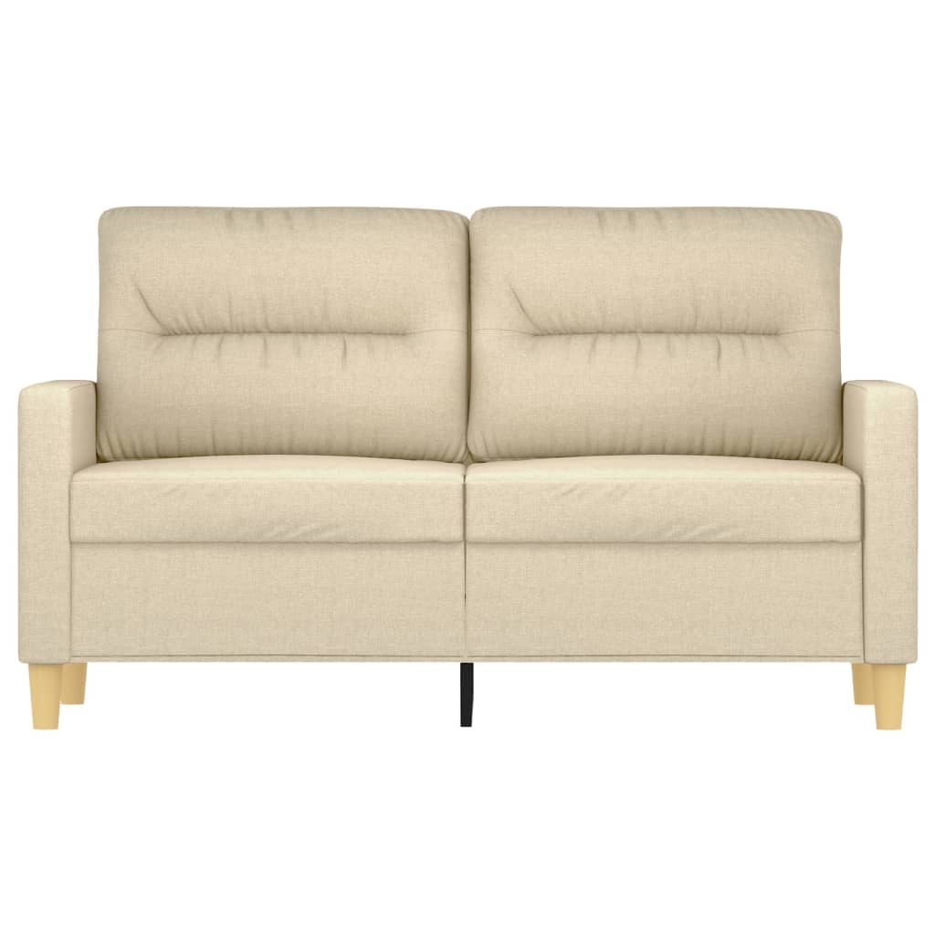 Tweezitsbank Stof Kleurig 120 cm Crème