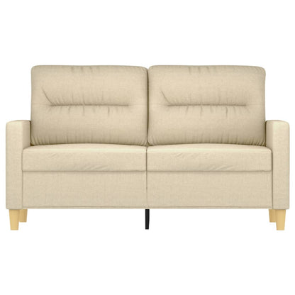 Tweezitsbank Stof Kleurig 120 cm Crème