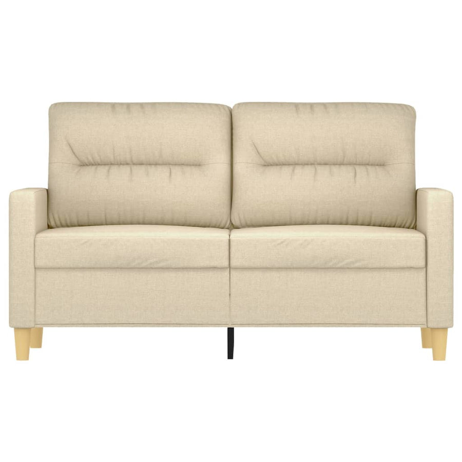 Tweezitsbank Stof Kleurig 120 cm Crème