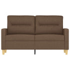Tweezitsbank 120 cm stof bruin