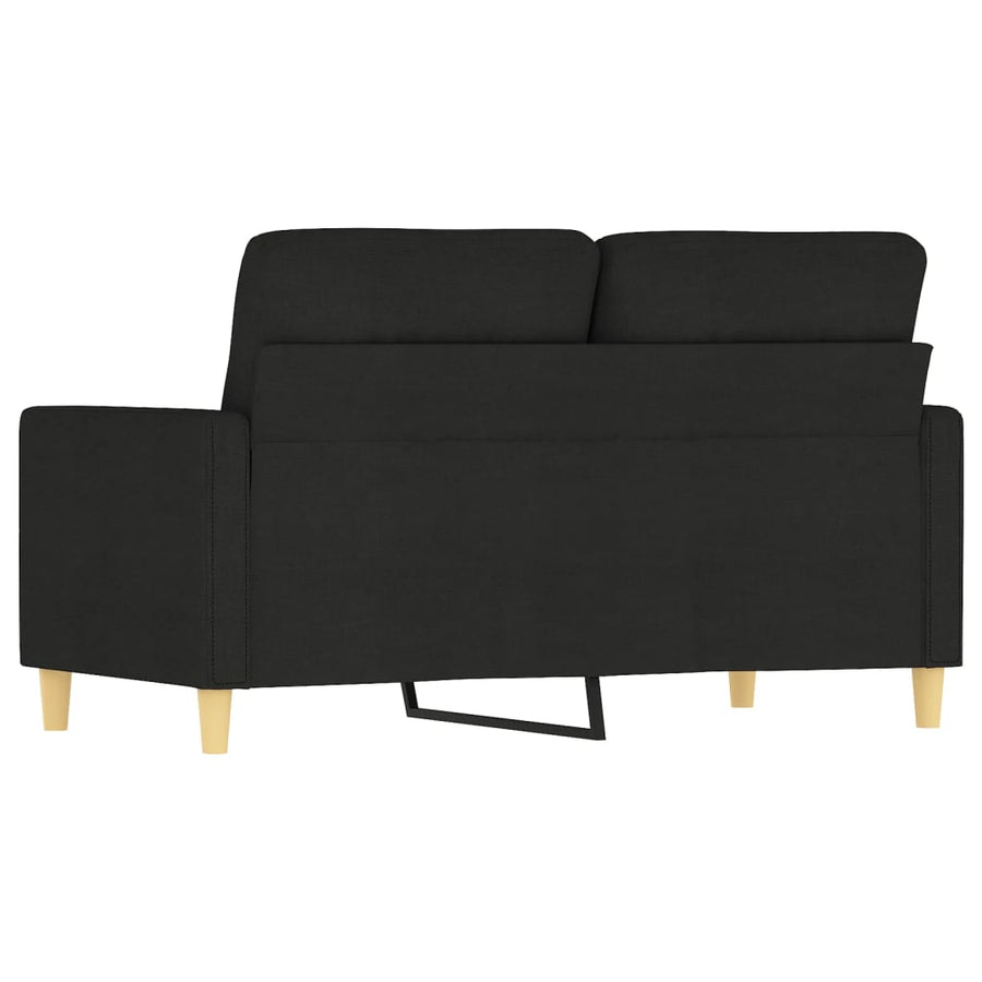Tweezitsbank Stof 120 cm Zwart