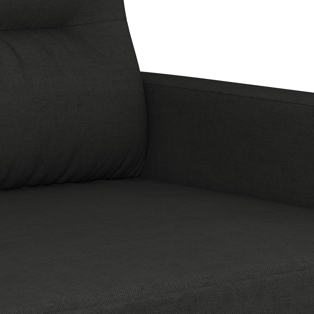 Tweezitsbank Stof 120 cm Zwart