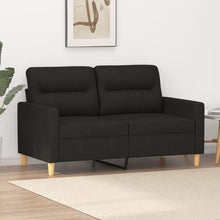 Tweezitsbank Stof 120 cm Zwart