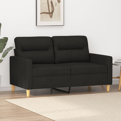 Tweezitsbank Stof 120 cm Zwart