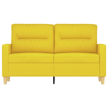 Tweezitsbank Stof 120 cm Lichtgeel