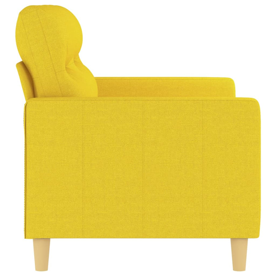 Tweezitsbank Stof 120 cm Lichtgeel