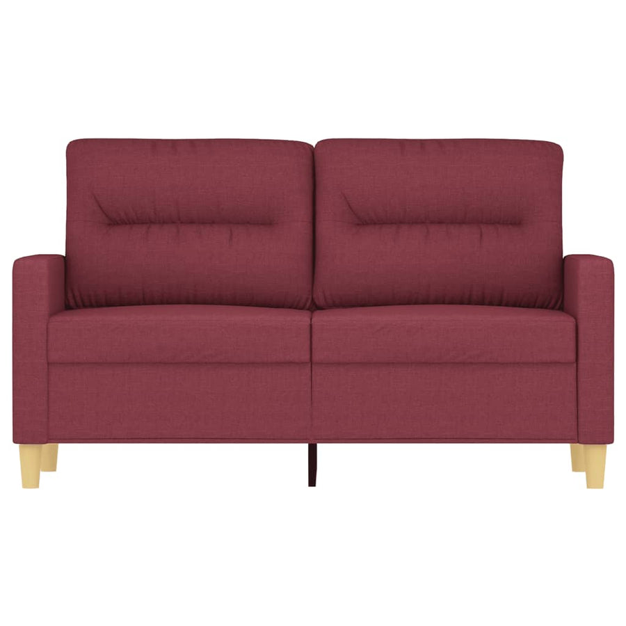 Tweezitsbank Stof 120 cm Wijnrood
