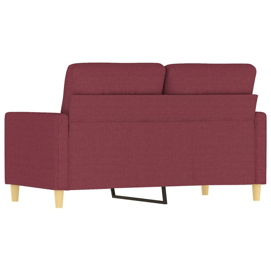 Tweezitsbank Stof 120 cm Wijnrood