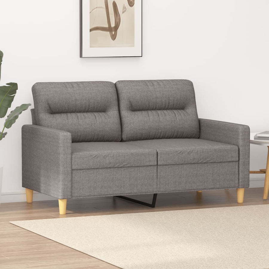 Tweezitsbank Stof 120 cm Taupe