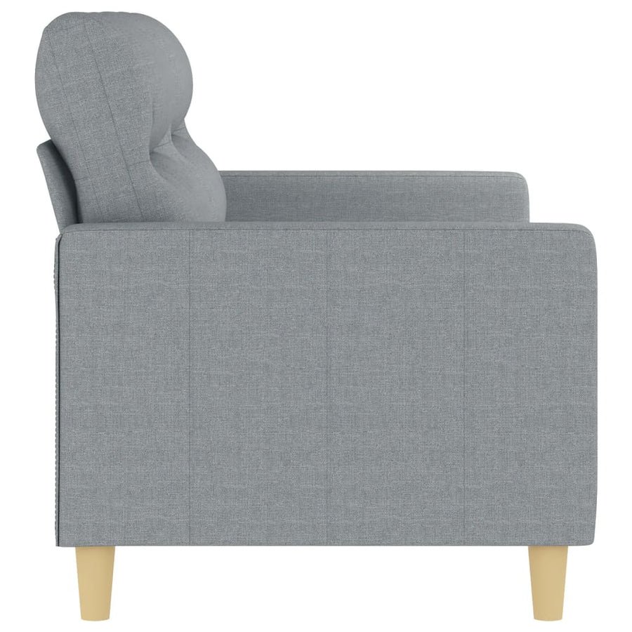 Tweezitsbank Stof 140 cm Lichtgrijs