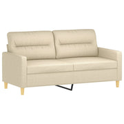 Tweezitsbank 140 cm stof crème
