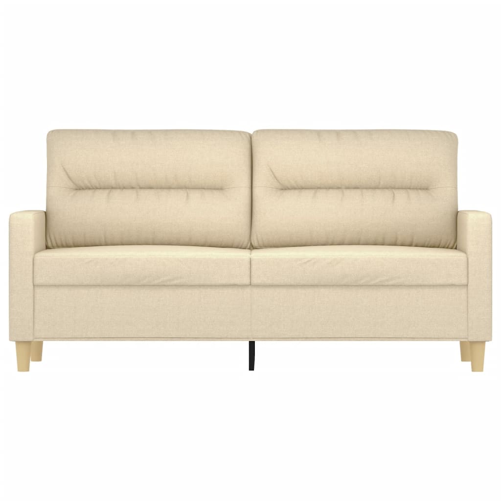 Tweezitsbank Stof Kleurig 140 cm Crème