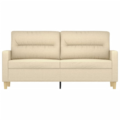 Tweezitsbank Stof Kleurig 140 cm Crème