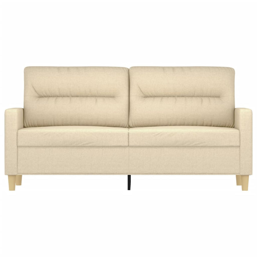 Tweezitsbank Stof Kleurig 140 cm Crème