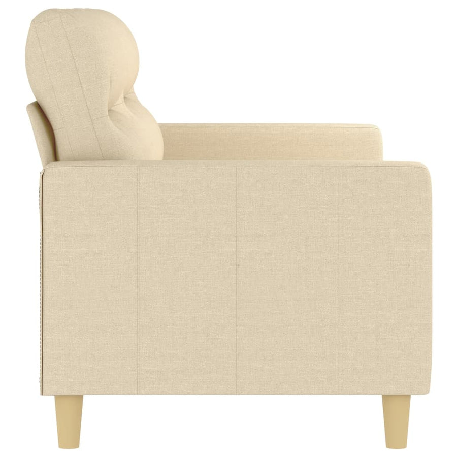 Tweezitsbank Stof Kleurig 140 cm Crème