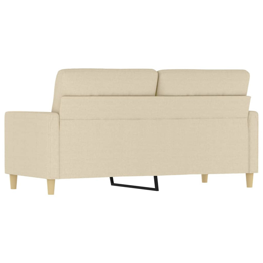 Tweezitsbank Stof Kleurig 140 cm Crème