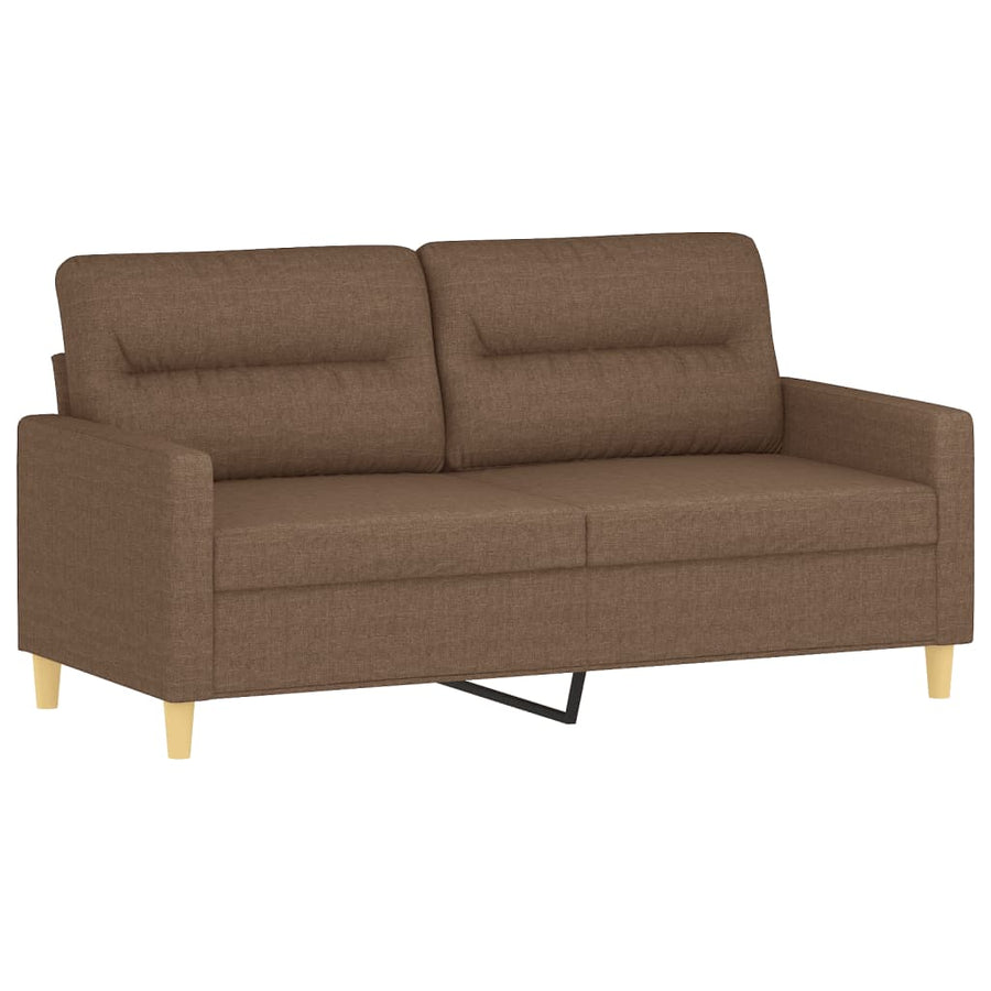 Tweezitsbank Stof 140 cm Bruin