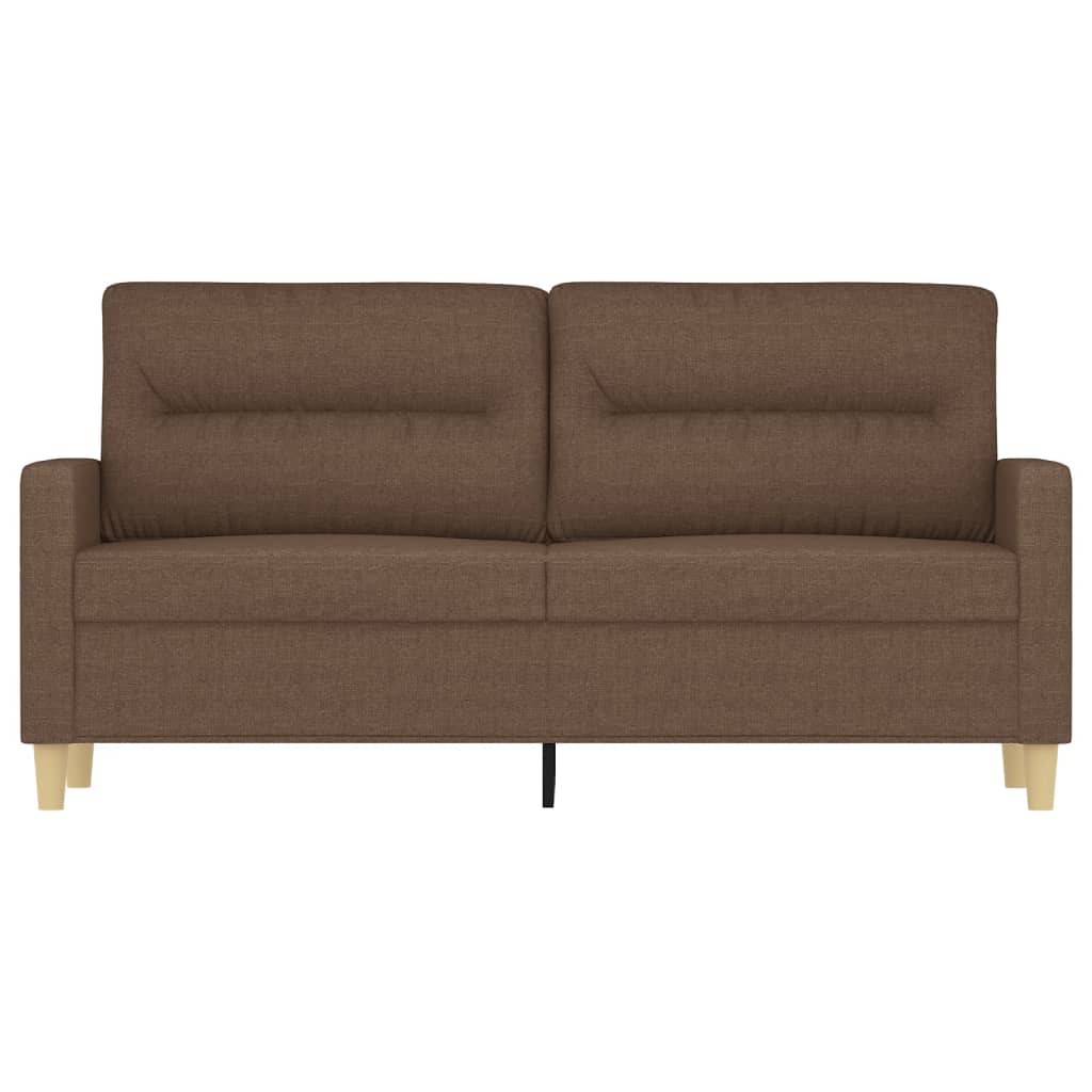Tweezitsbank Stof 140 cm Bruin