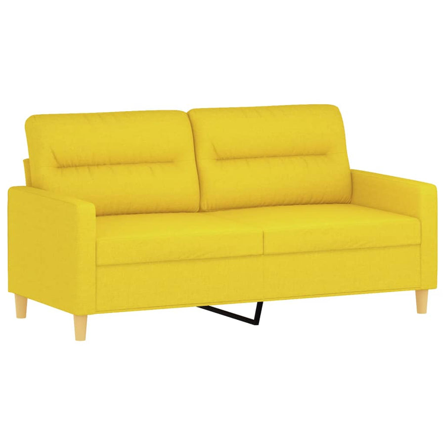 Tweezitsbank Stof 140 cm Lichtgeel