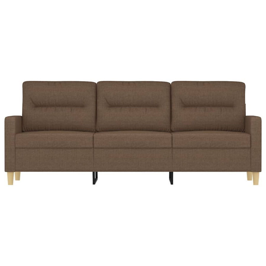 Driezitsbank Stof 180 cm Bruin