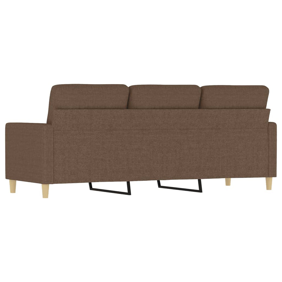 Driezitsbank Stof 180 cm Bruin