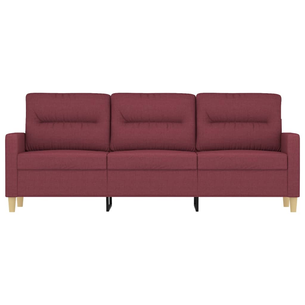 Driezitsbank Stof 180 cm Wijnrood
