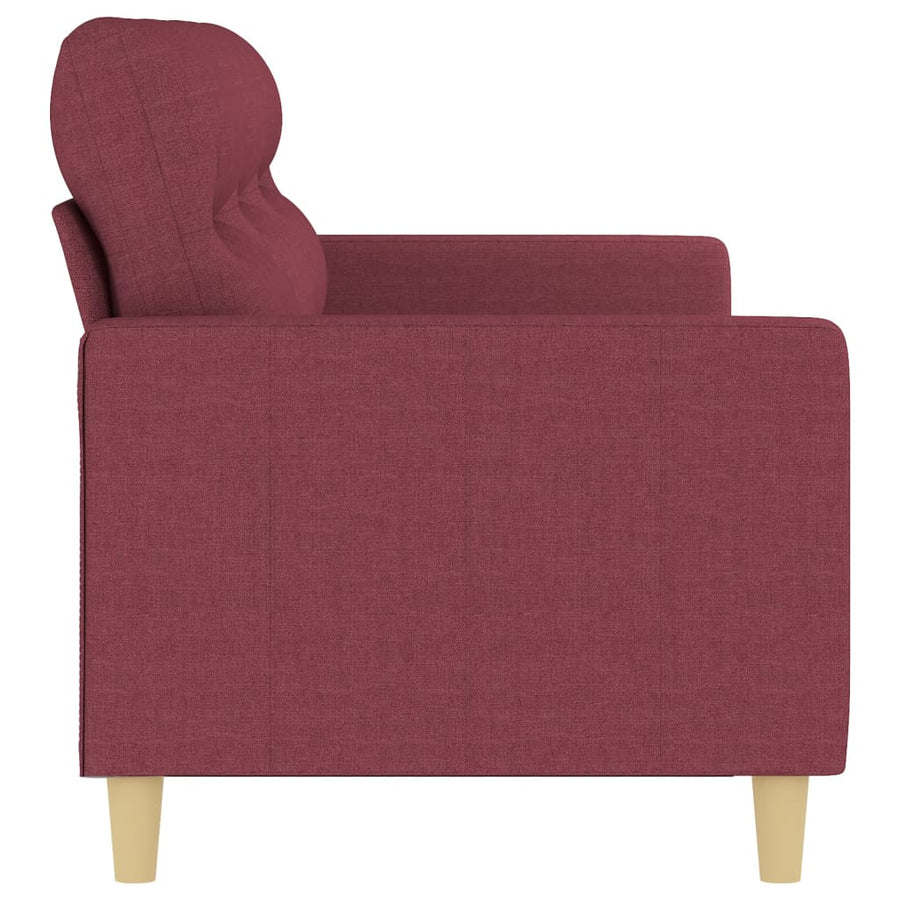 Driezitsbank Stof 180 cm Wijnrood