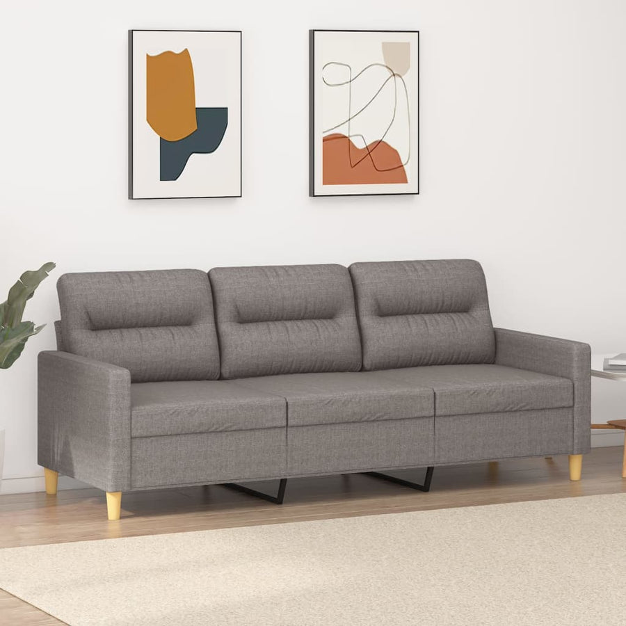 Driezitsbank Stof 180 cm Taupe