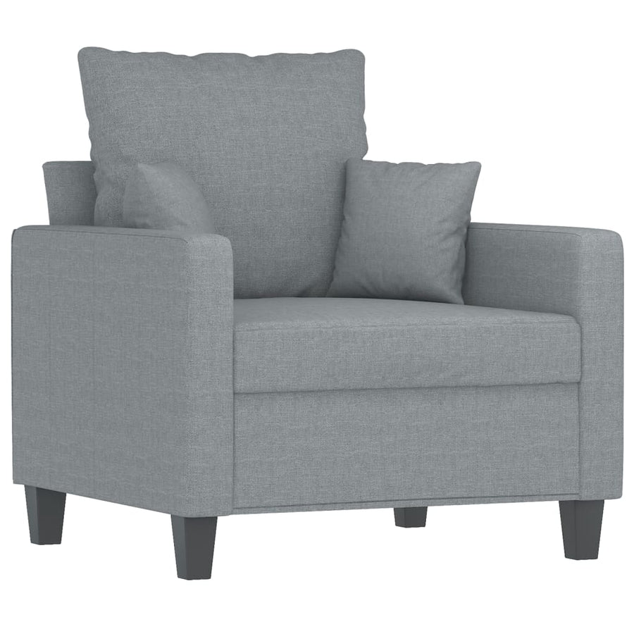 Fauteuil Stof 60 cm Lichtgrijs