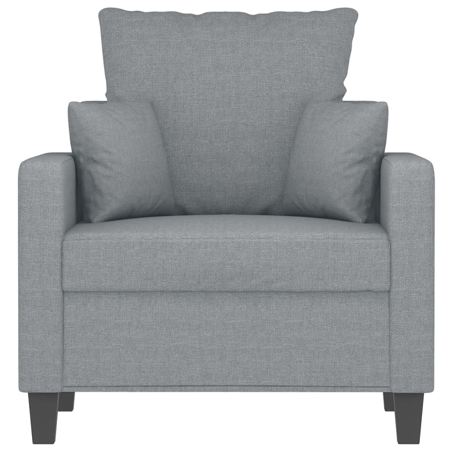 Fauteuil Stof 60 cm Lichtgrijs