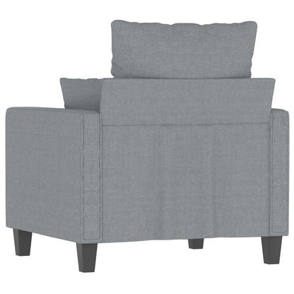 Fauteuil Stof 60 cm Lichtgrijs