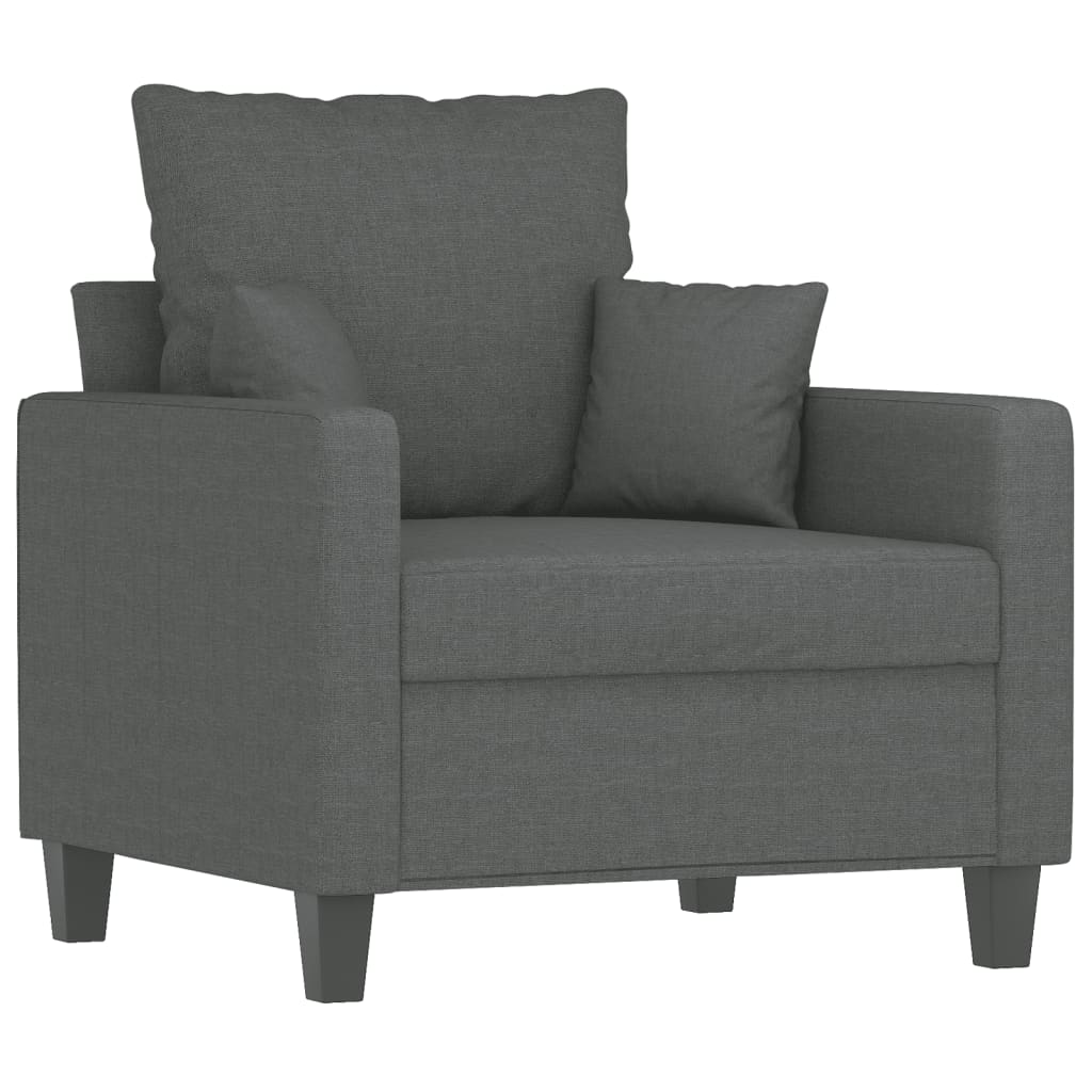 Fauteuil Stof 60 cm Donkergrijs