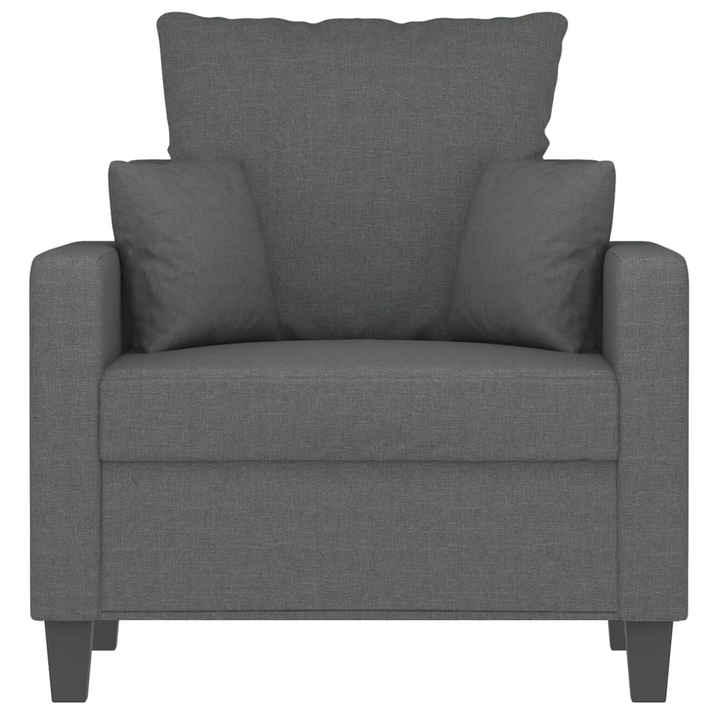 Fauteuil Stof 60 cm Donkergrijs