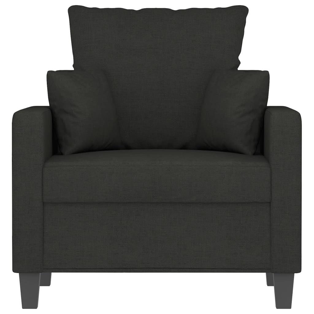 Fauteuil Stof 60 cm Zwart