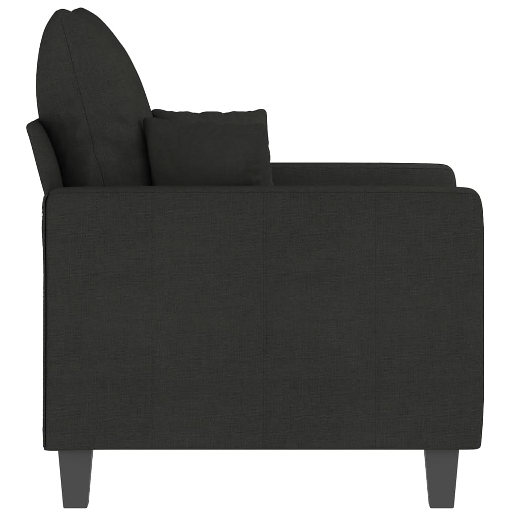 Fauteuil Stof 60 cm Zwart