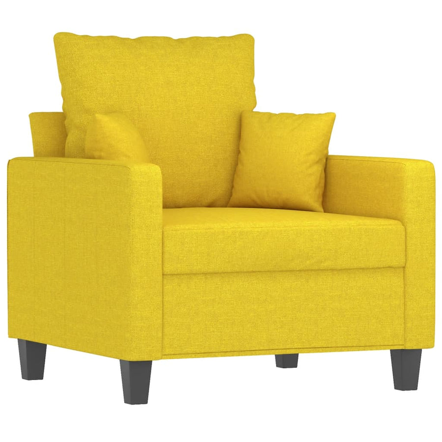 Fauteuil Stof 60 cm Lichtgeel