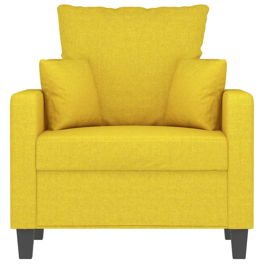 Fauteuil Stof 60 cm Lichtgeel