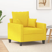 Fauteuil 78x77x80 cm stof lichtgeel