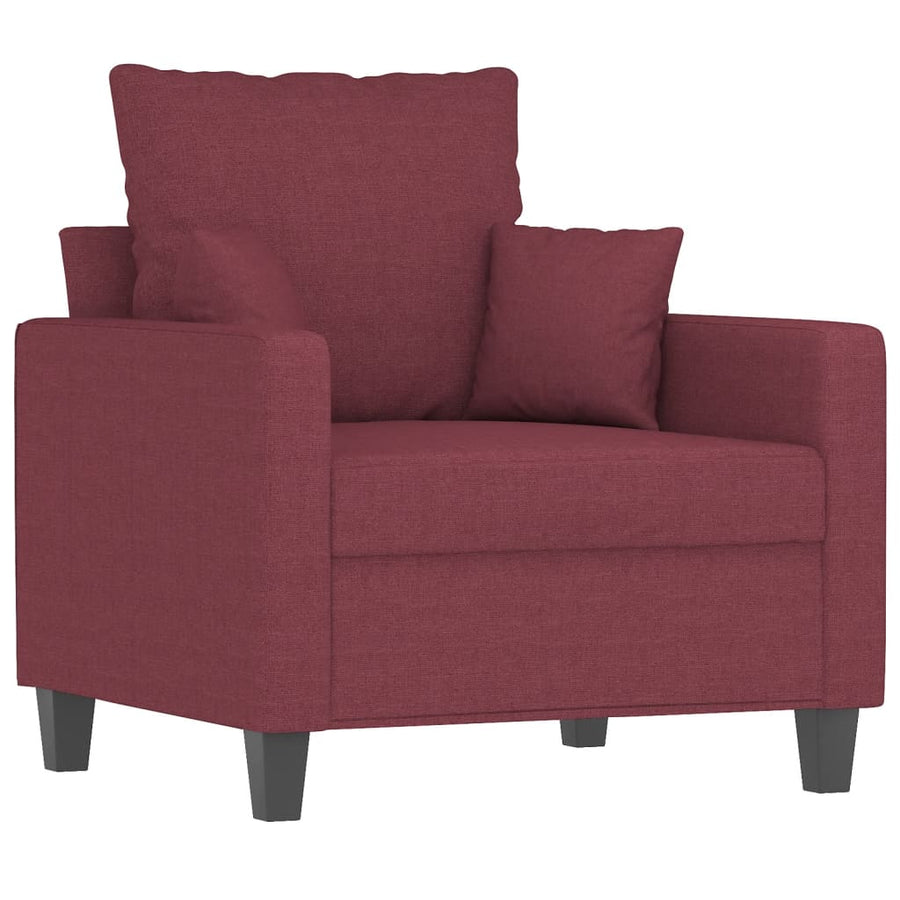 Fauteuil Stof 60 cm Wijnrood