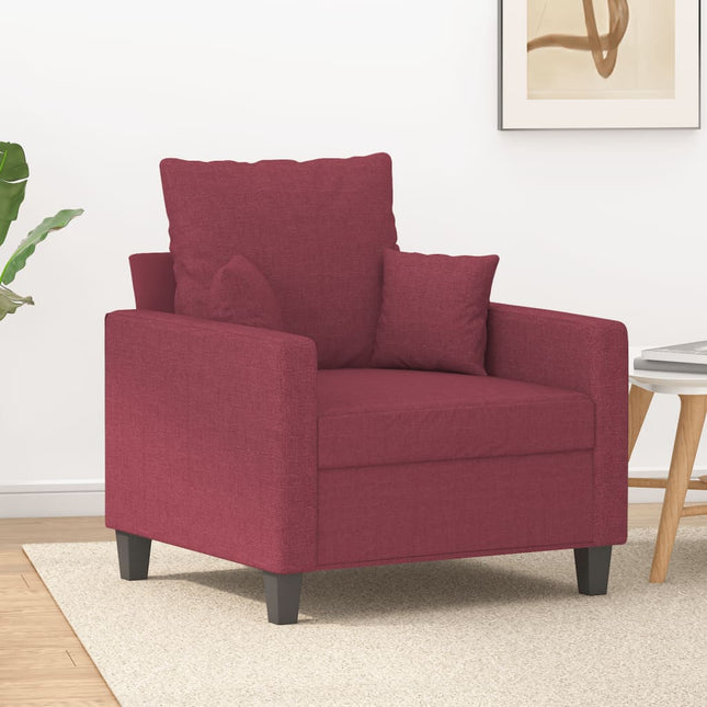 Fauteuil Stof 60 cm Wijnrood